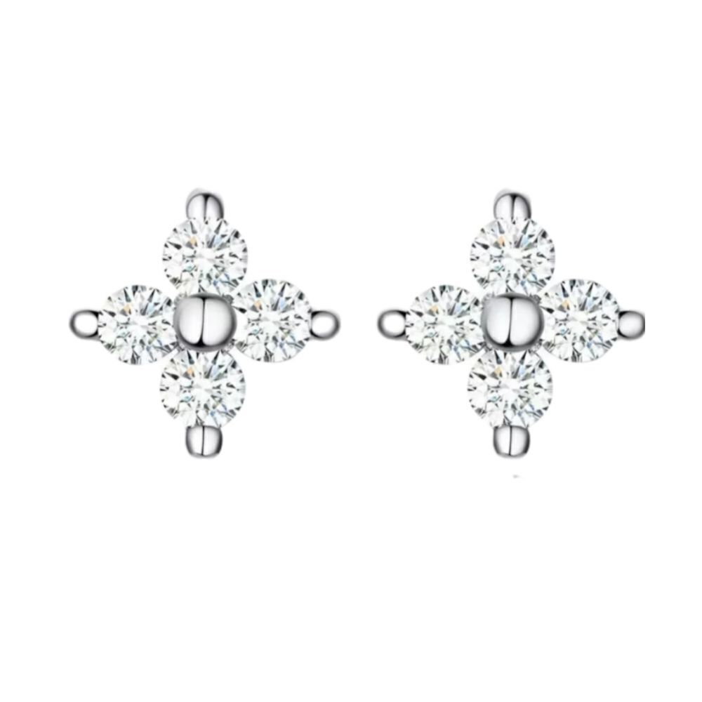 925 Silver Small Flower Studs